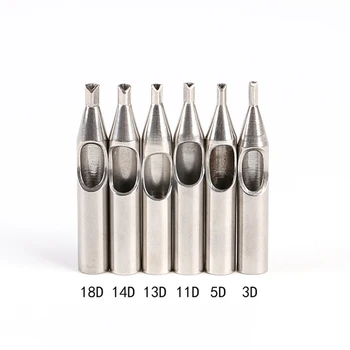 

10pcs 3/5/11/13/14/18D Stainless Steel Tattoo Nozzle Tattoo Gun Set Tattoo Grip Tips Body Art Tattoo Supplies