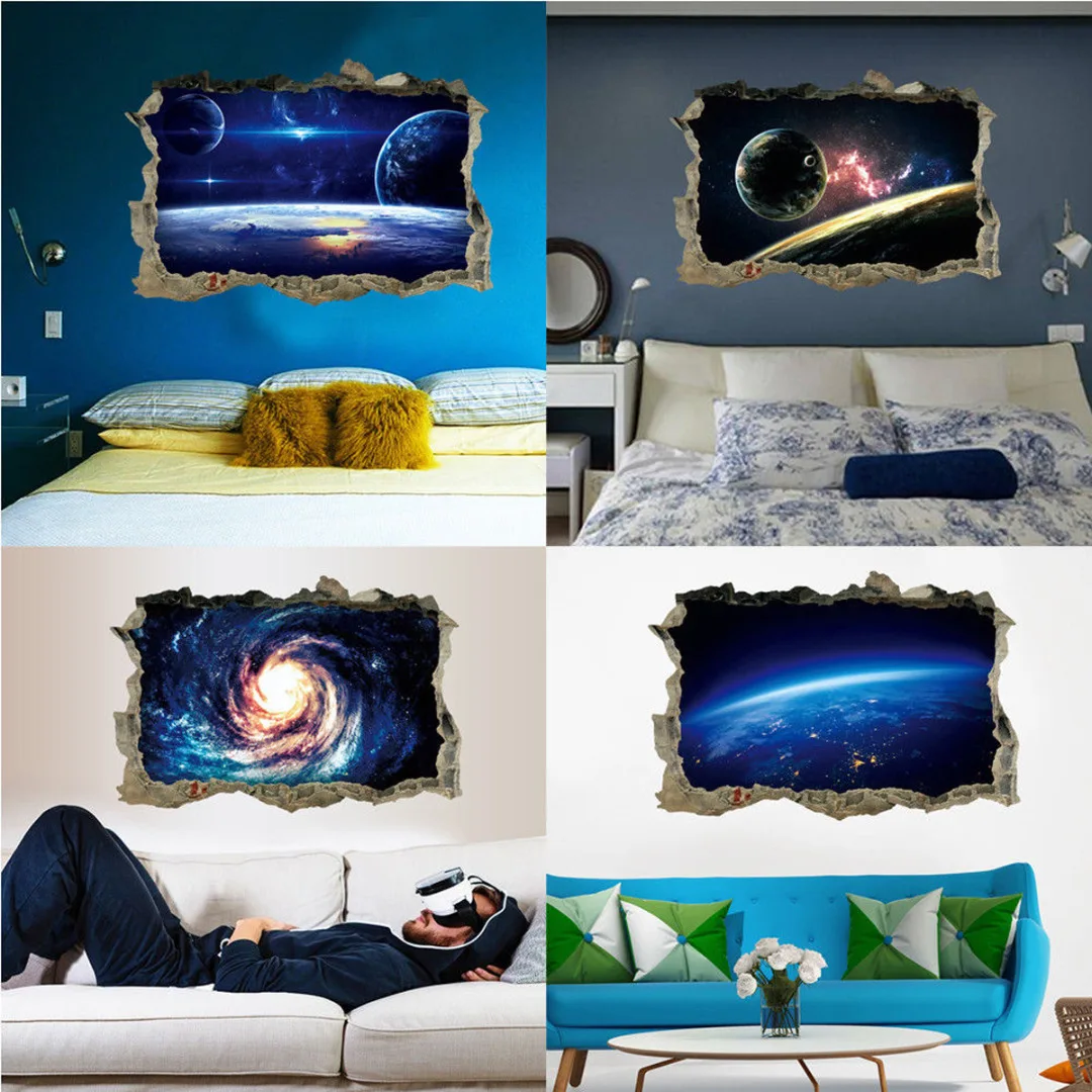 3D  DIY Vinyl Removable Star Series Floor Wall Sticker Mural Decals Art Room Decor 2019  Newest