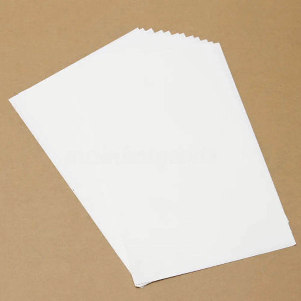 

10pcs Light Color T-Shirt Iron Printworks Transfer Heat For Inkjet Printers Light Fabric A4 Paper