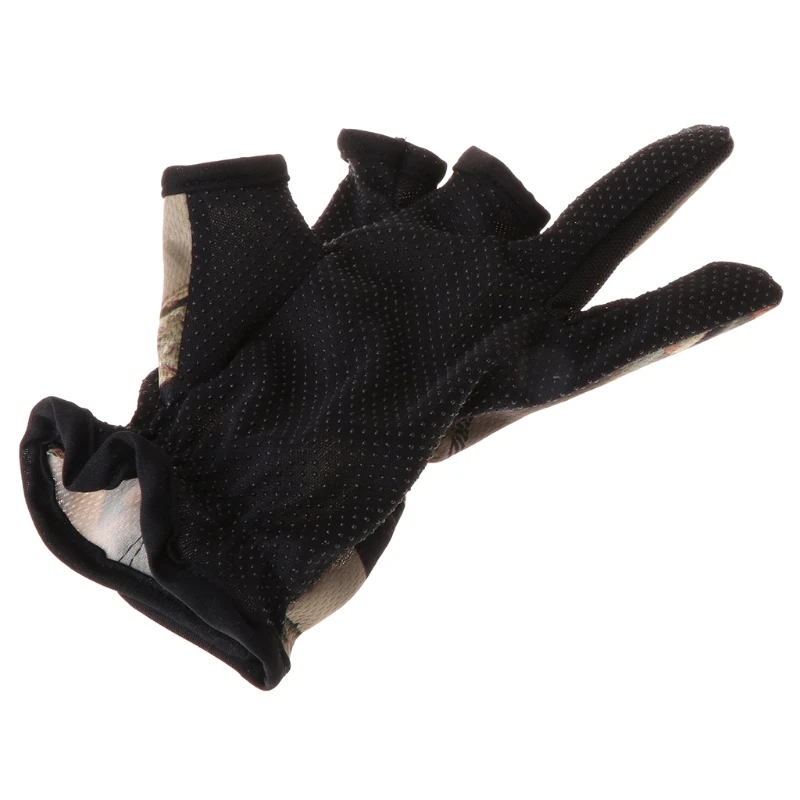 Перчатки для рыбалки 3 пальца вырезать разрез Спорт на открытом воздухе Нескользящие дышащие камуфляж
