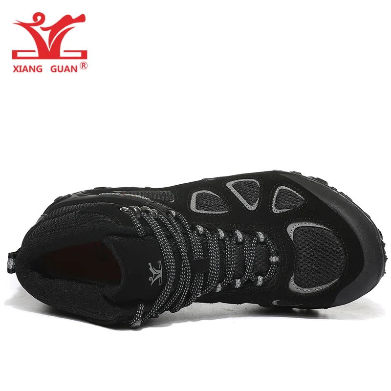 Мужская обувь для походов мужские уличные водонепроницаемые дышащие кожаные сетчатые треккинговые походные горные ботинки для альпинизма спортивные охотничьи кроссовки