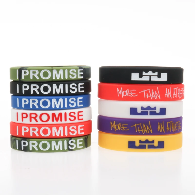 Rubber MensBracelets LA James Basketball I Promise Sports Silicone Wristband Adjustable Bracelet | Украшения и аксессуары