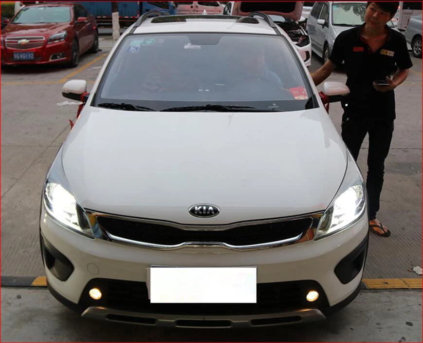 1set Bumper head lamp for KIA K2 Headlight~2019y car accessories,Front light for kia k2 rio headlamp fog