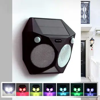 

BORUIT Outdoor Solar Powered Light Waterproof Double Head Motion Sensor 18650 Battery Wall Light For Outdoor Garden night Light