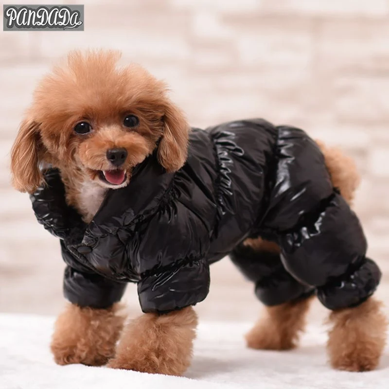 Малый Товары для собак Pet зимняя теплая одежда костюмы Щенок Одежда Outcoat комбинезон пальто