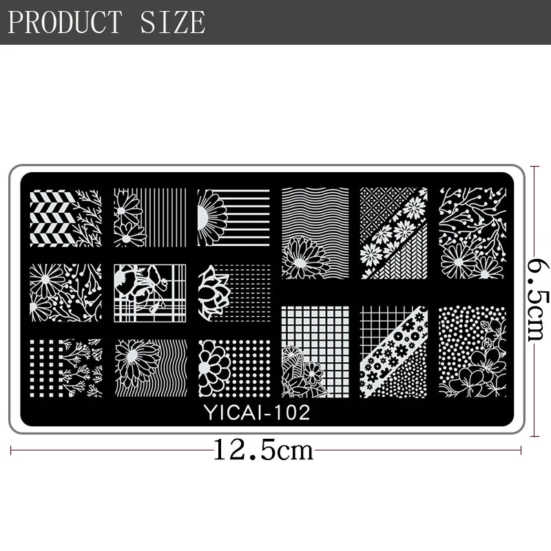 Пластины для ногтей штамп-инструмент для дизайна ногтей DIY шаблон пластины DIY ногтей штамповки шаблон