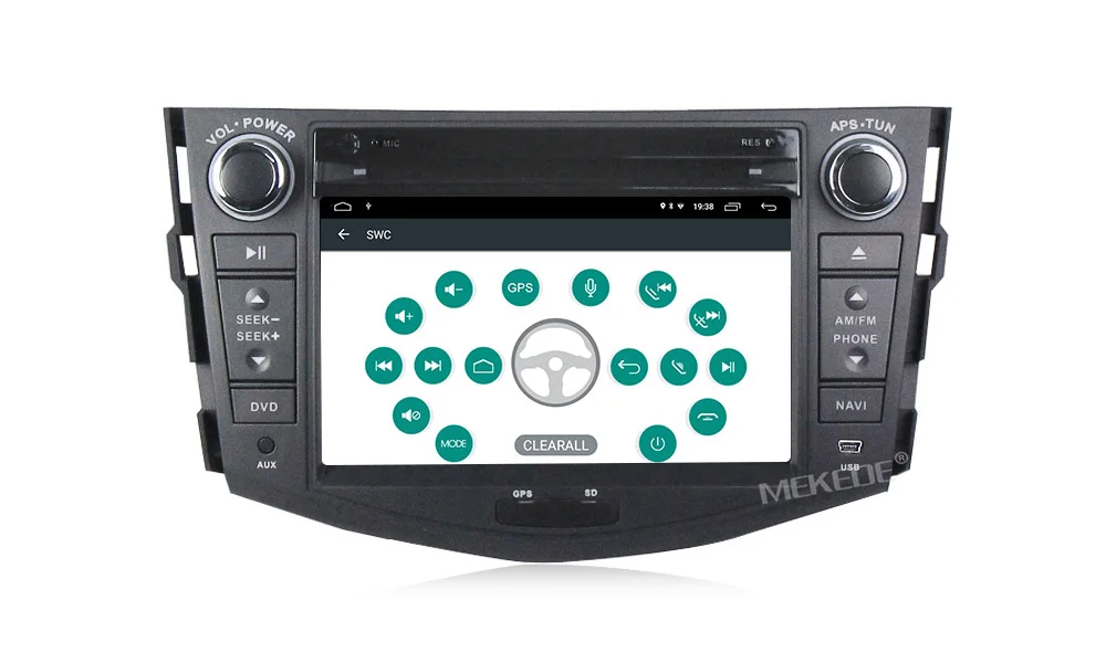 Discount Mekede Car Multimedia Player Android 9.1 GPS 2 Din car dvd player for Toyota RAV4 2007 2008 2009 2010 2011 wifi bluetooth radio 22