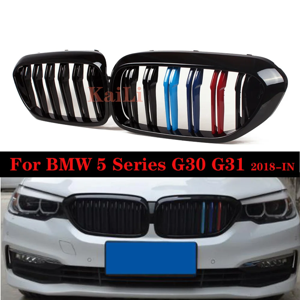 

Kidney Grilles For BMW 5 Series Sedan G30 G31 G38 F90 ABS Gloss M Color Car Front Grill