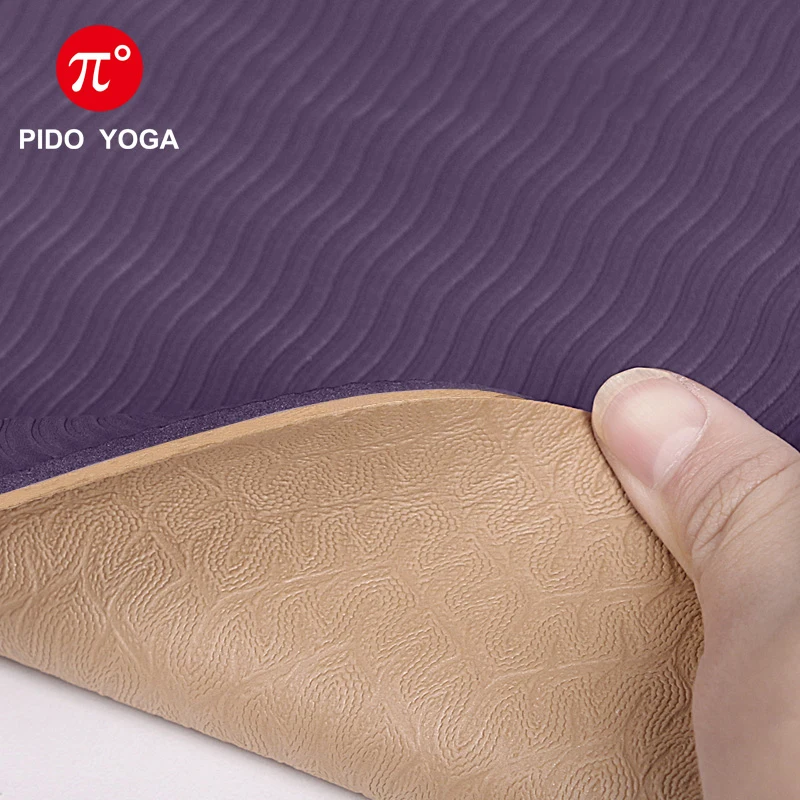 PIDO YOGA TPE Yoga Mat 183*66*0.8cm Non-slip Thickening Widening Long Beginner Sports Fitness Mat And Body Position Teaching Mat