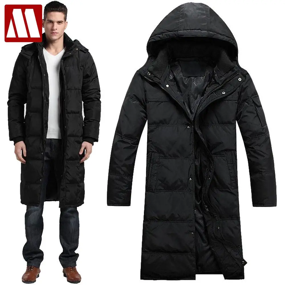 2017 Men Winter Outdoors Long trench Coat Down Jacket