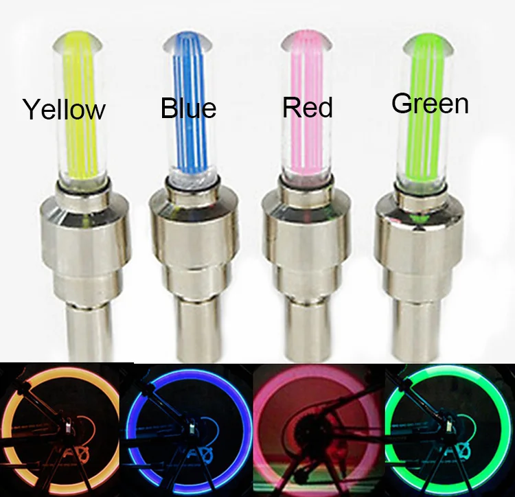 Top Bike Light Mountain Road Bicycle Tyre Tire Valve Caps Lights MTB Spokes LED Wheel Cycling Bicycle Accessories Light 10 Top Bike Light Mountain Road Bicycle Tyre Tire Valve Caps Lights MTB Spokes LED Wheel Cycling Bicycle Accessories Light 10