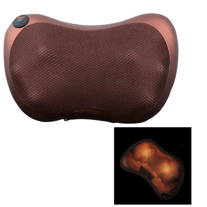 8 Massage Balls Kneading Neck Shoulder Back Massager Pillow Infrared