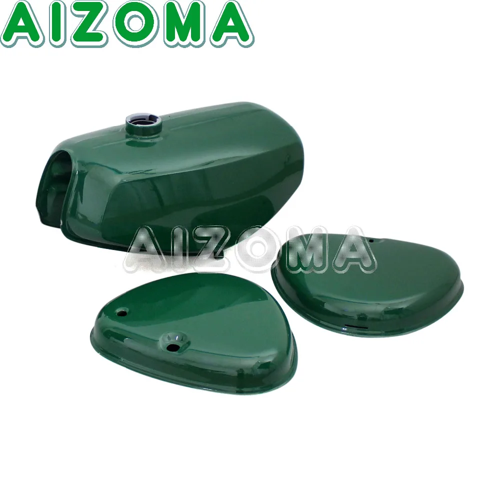 Verde Moto Banana Forma Personalizzata In Acciaio Del Serbatoio Del Carburante 191972 Gas Serbatoio Olio Con 2 pz Copertura Laterale Per Simson S50 s51 S70