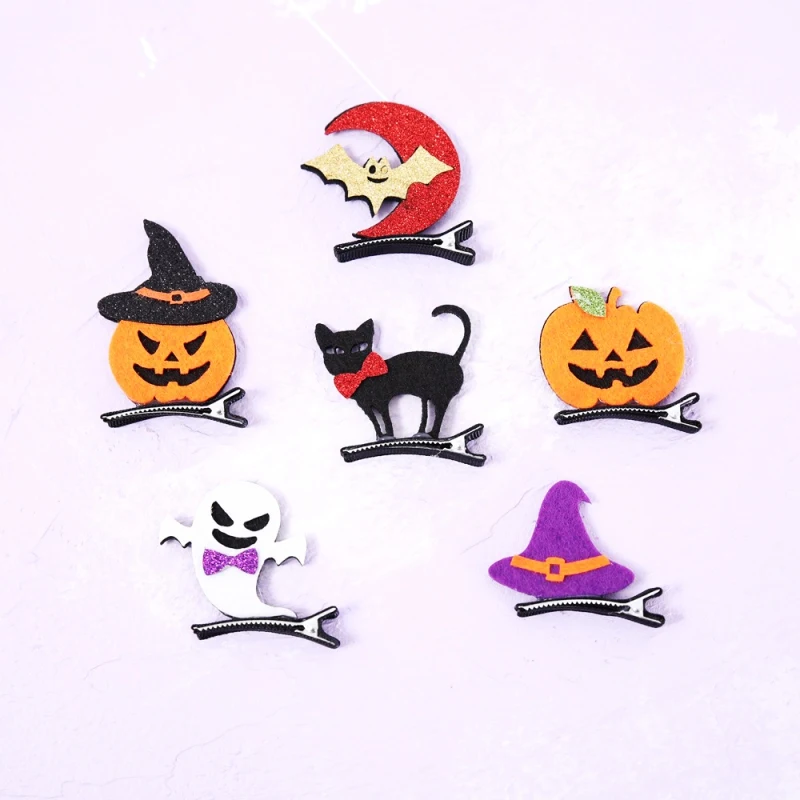 

New Halloween Design Hairclips 3D Funny Hairpins For Children Toddlers Teens Party Headdress Accessories