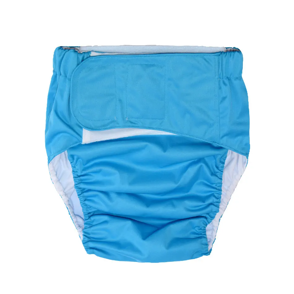 Miababy(3 шт./партия) тканевый подгузник для взрослых, детей и дедушек, моющийся и многоразовый - Цвет: skyblue