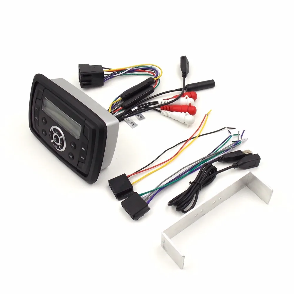 High Power Waterproof Marine Stereo Receiver Bluetooth Audio MP3 Player Sound System AM/FM Use for ATV,UTV,Motorcycle,Yacht car stereo mp3 bluetooth receiver