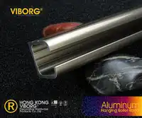 VIBORG 2.5 Meter Extra-thick Roll Sliding Door Track, Slinding Door Hanger Roller Track, Sliding Door Hanging Wheel Track