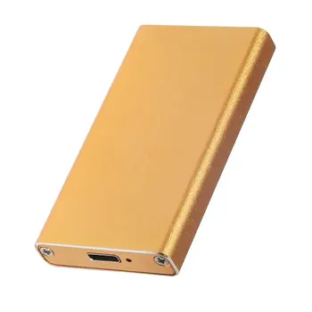 

CYDZ U3-348-GO USB-C USB 3.1 Type C to 50mm mSATA PCI-E Solid State Disk SSD Case Enclosure Gold Color
