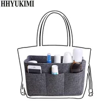 Felt Makeup Bag Organizer Insert Bag Handbag Organizer Insert Multi-functional Travel Cosmetic Bag Girl Toiletry Storage Bags