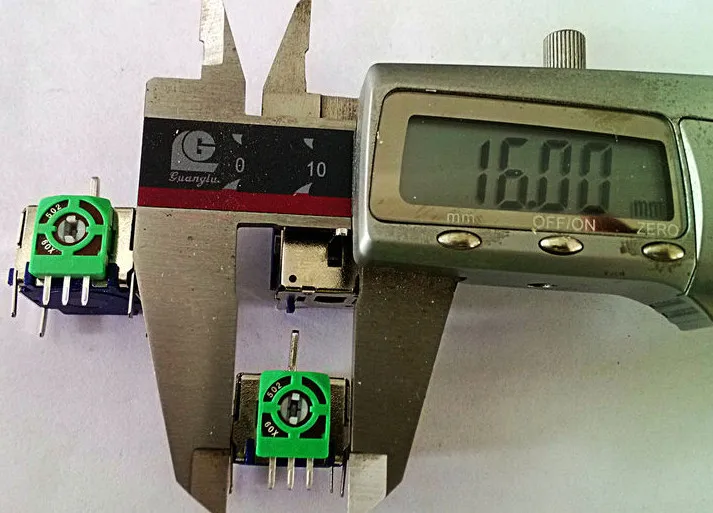 Быстрая 20 шт./лот джойстик потенциометра 3D16MM-B10K вверх и вниз автоматический задний односторонний джойстик