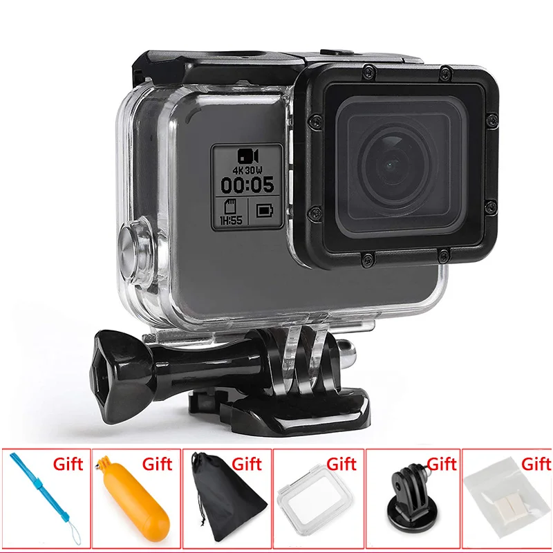 

45M/147FT Waterproof Case Underwater Housing Touch screen Protective shell for Gopro Hero 7/6/5 Go Pro Action Camera Accessories