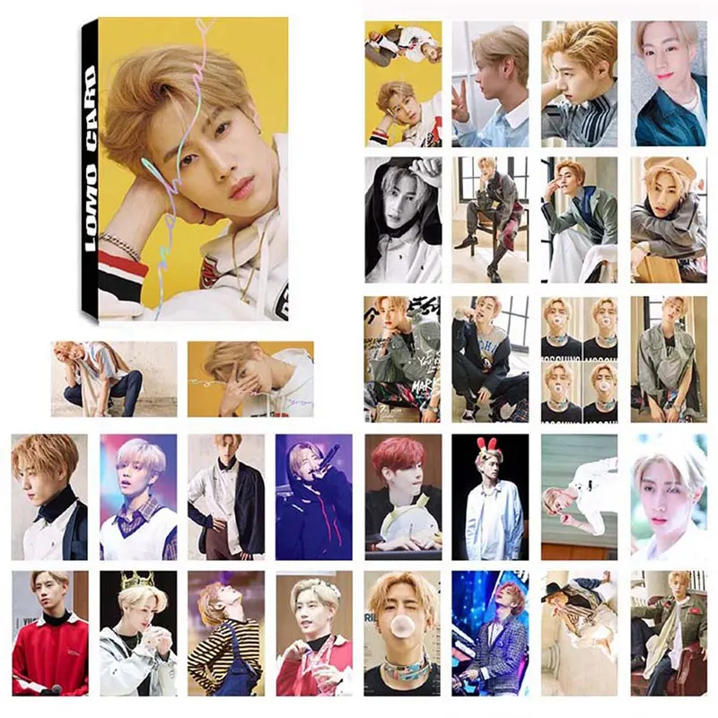 

GOT7 Album EYES ON YO Self Made Paper Poster Photo Card Lomo Card HD Photocard Fans Gift Collection Stationery Set