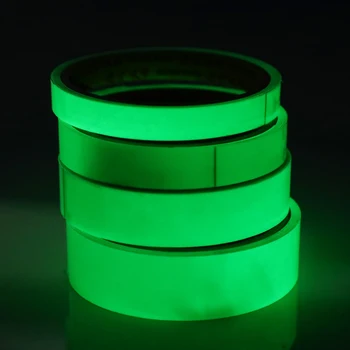 

20/12/10/15mm Luminous Tape Self-adhesive Glow In The Dark Safety Stage Home Decorations Stricking Warning Tape