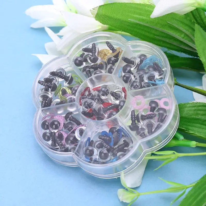 70 шт 10 мм/0.39in DIY кукла марионетка пластиковые глаза безопасности шайбы колодки