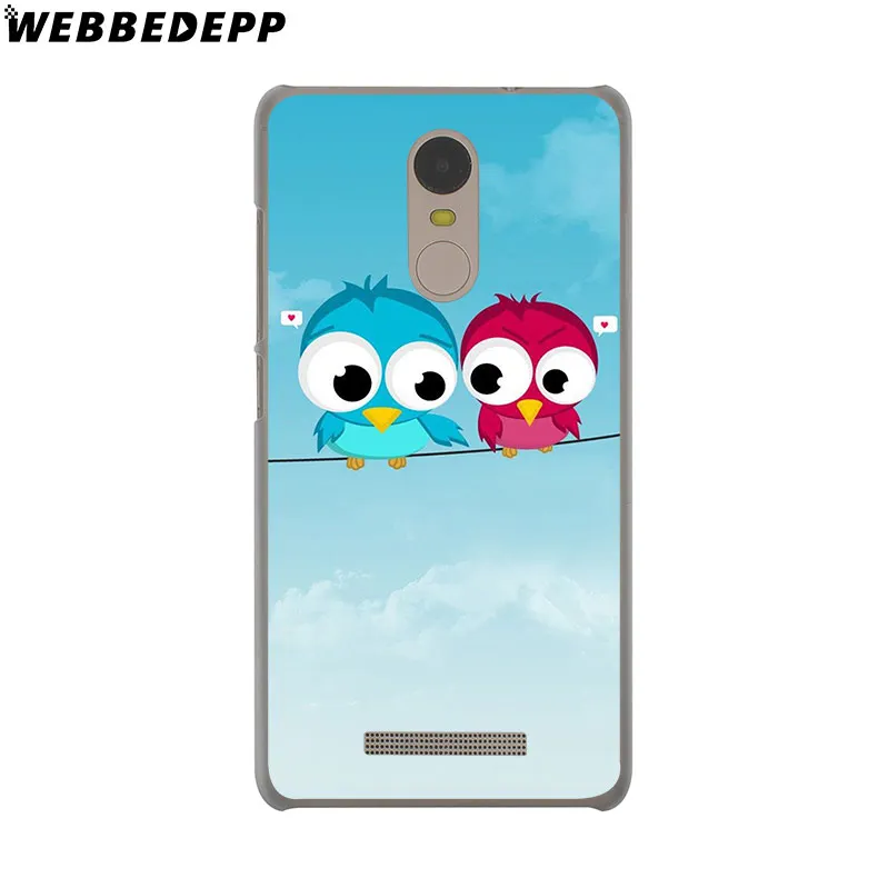 WEBBEDEPP Cartoon Animal Owl Painting Phone Case for Xiaomi Redmi 4X 4A 5A 5 Plus 6 Pro 6A S2 Note 5 6 Pro 4X Cover