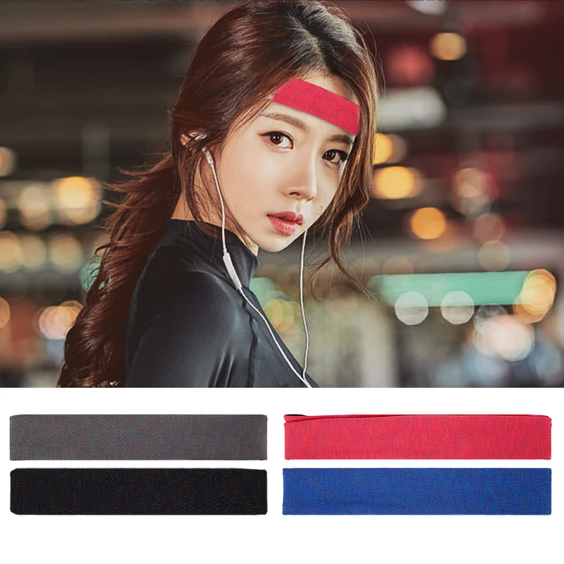 ★ Эластичный Sweatband Спорт Тренажерный Зал Оголовье Anti-Slip Женщины Мужчины Дышащий Баскетбол Фитн ★