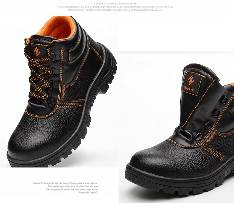 Защитная Рабочая обувь; мужские ботинки; кожаная обувь со стальным носком; тактические военные ботинки; нескользящие зимние кроссовки для мужчин; обувь