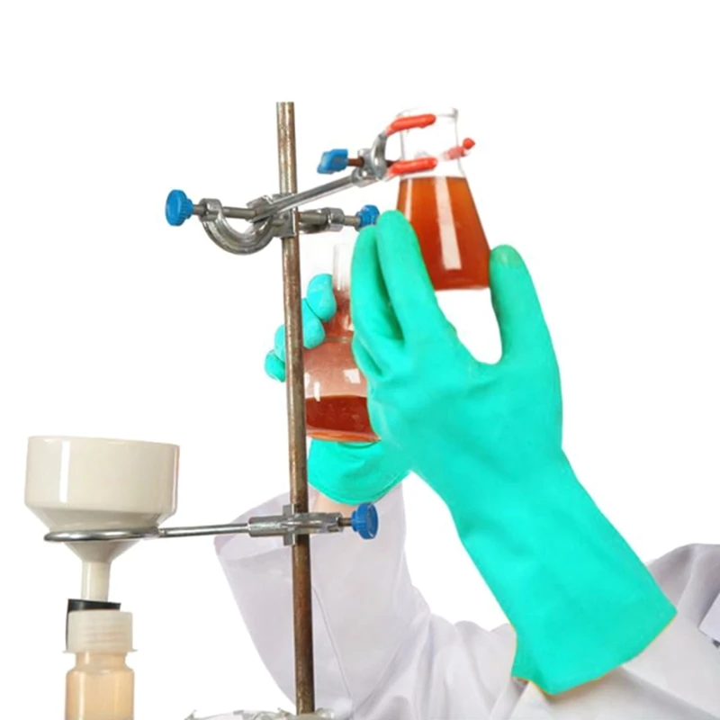 Сверхпрочные химически стойкие нитриловые перчатки кислота маслостойкие латексные перчатки для домашней промышленности рабочие защитные перчатки