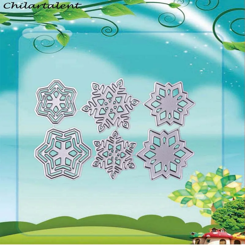 

snowflake Scrapbook Craft Dies Greeting Cards making Scrapbooking Die 3D Stamp DIY New Photo Decoration embossing
