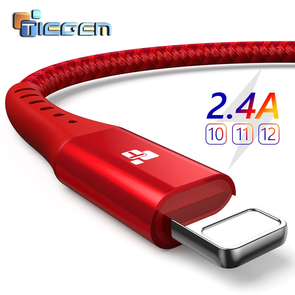 TIEGEM USB Cable for iPhone xs max Charger USB Data Cable for iPhone X
8 6 6s 7 5 5S Charging Cable Phone Cord Adapter 2M 3M