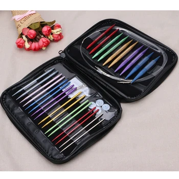 

Crochet Hooks Knitting Needles Woven Tools Multi-colour Aluminum Crochet Hooks Needles Knit Weave Craft Yarn Sewing Tools