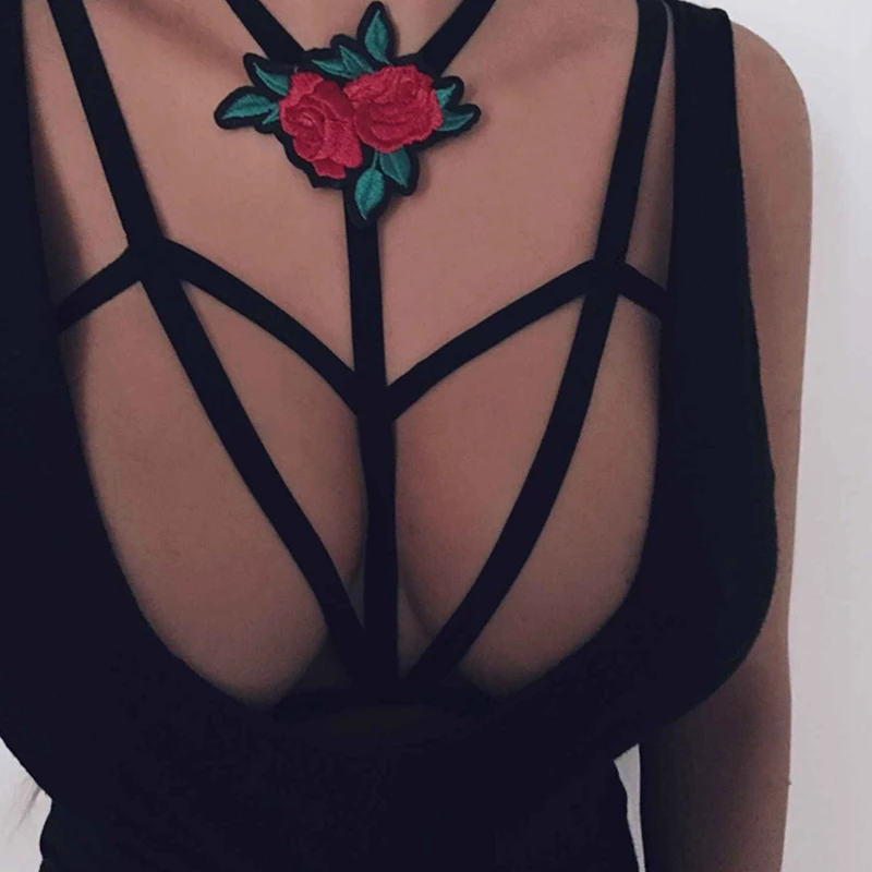 Для женщин сексуальные высокие эластичные нейлон гот Strappy Бюстгальтеры для