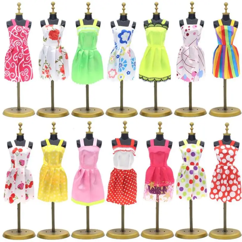 6PC/Set Dress Up Clothes Lot Cheap Doll Accessories Handmade Clothing