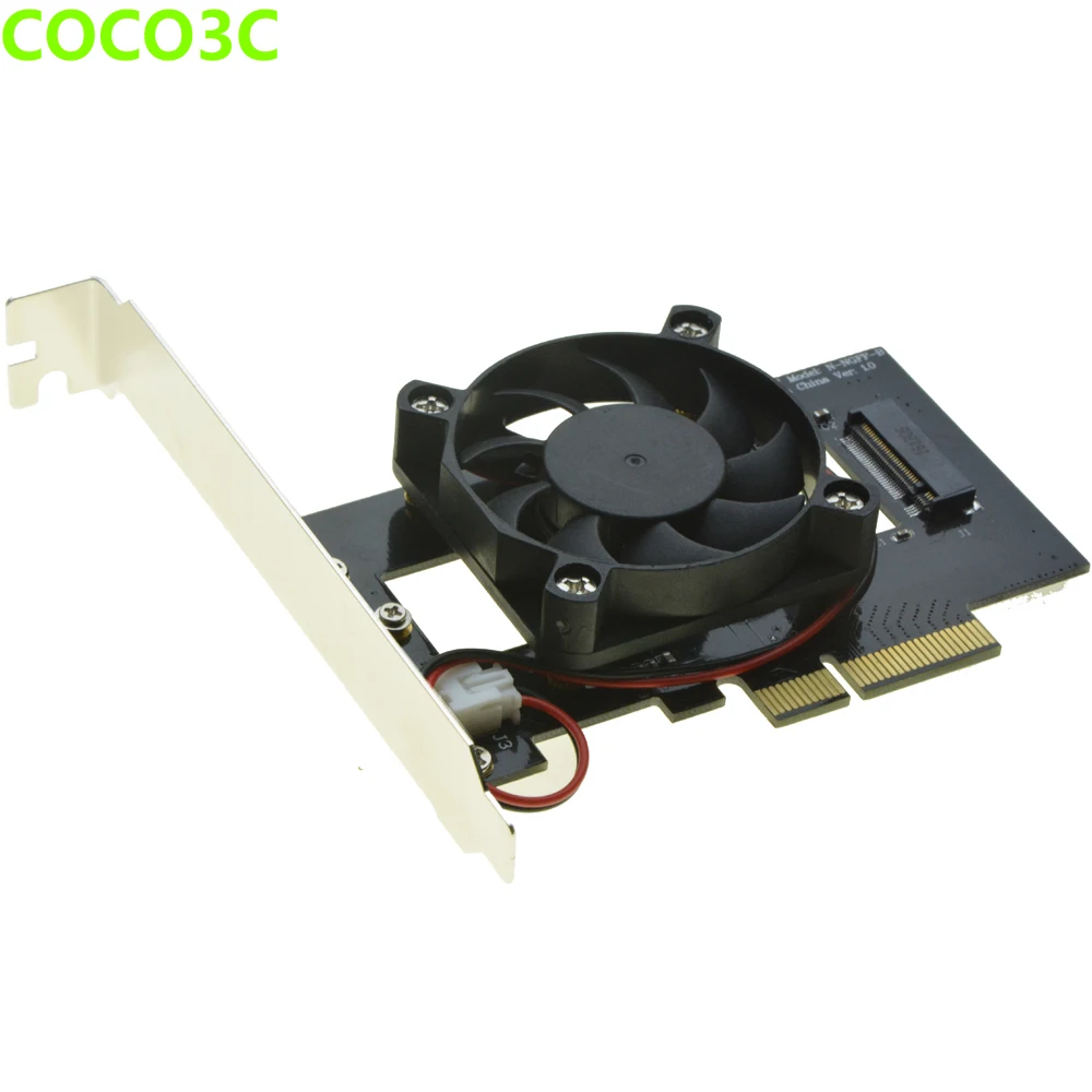 M Key M.2 SSD Adapter for SAMSUNG 950 PRO SM951 NGFF PCI express slot to Desktop PCIe 4x Card with Fan Coolling | Компьютеры и офис