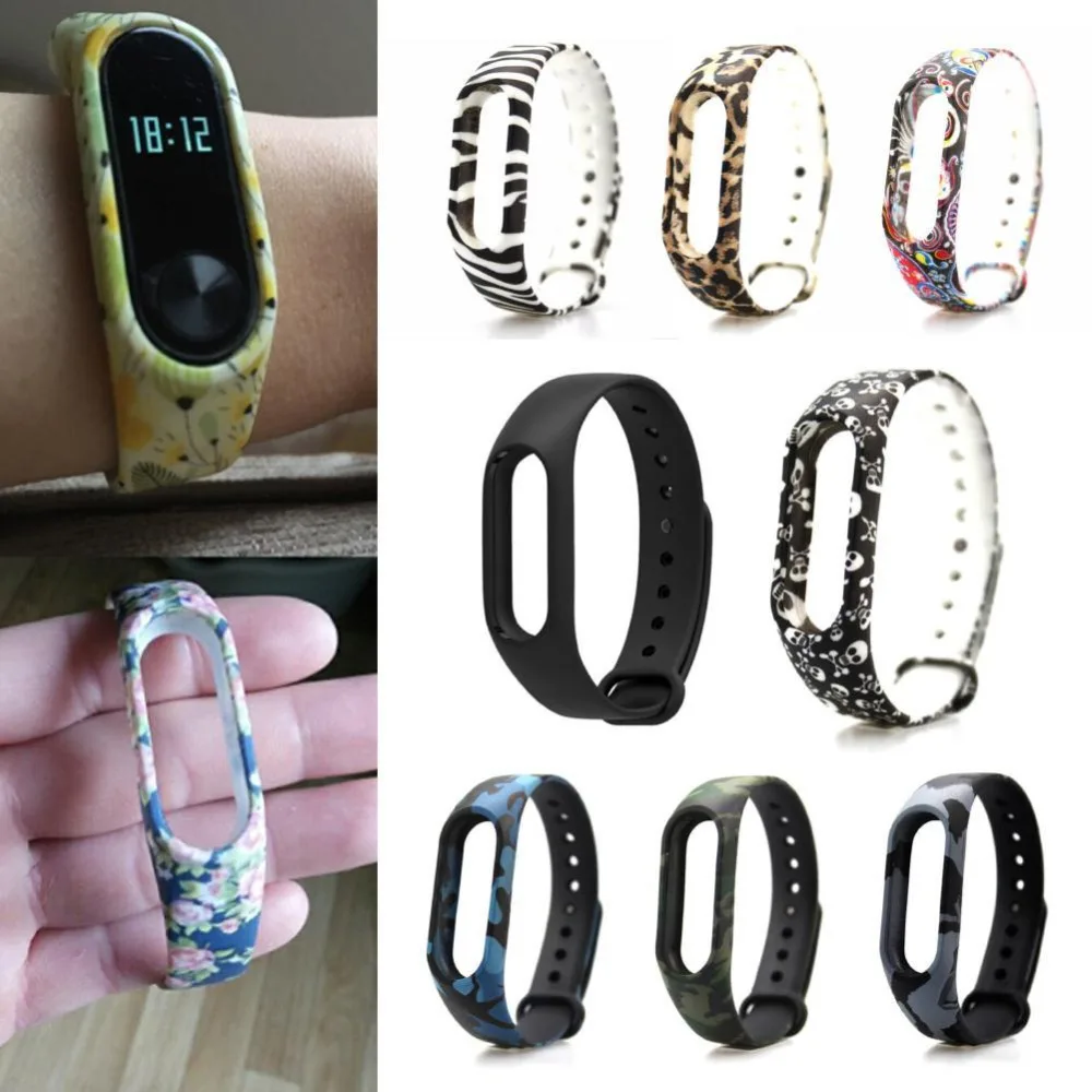 2017 Новый силиконовый сменный ремешок для Miband 2 Xiaomi Mi band умный браслет двойной цвет