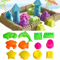 6 шт. Пирамида замок из песка глины плесень модель здания пляж игрушки для детей ребенок # T026