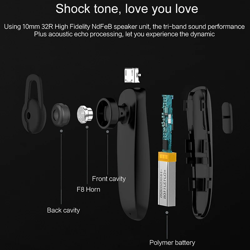 USAMS для iPhone samsung беспроводные Bluetooth наушники HD шумоподавление микрофон Микрофон