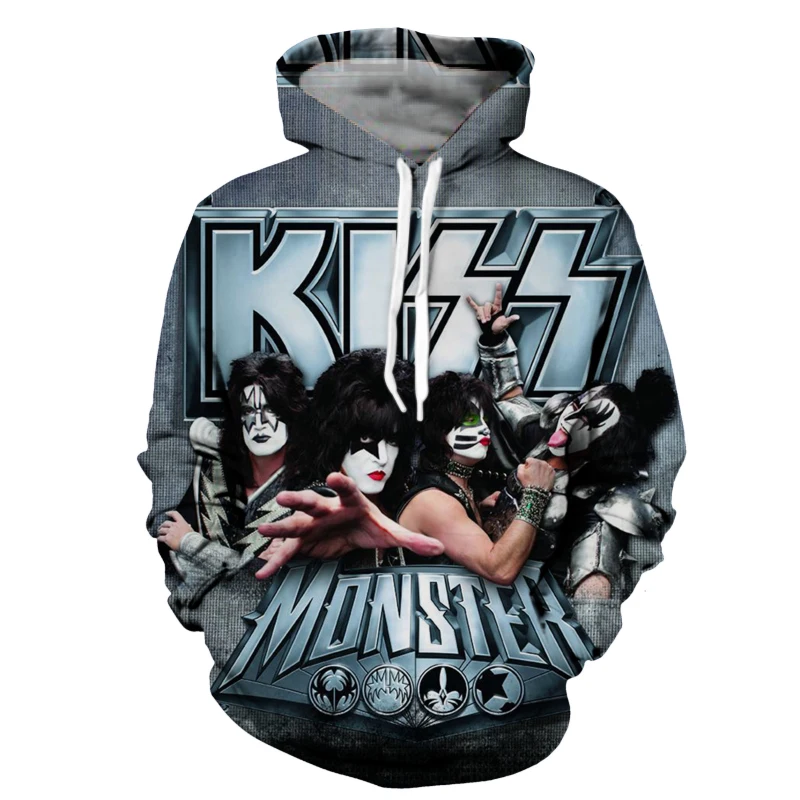 

PLstar Cosmos Kiss Group Funny style hoodies For women / For men hoodies Large sizes 4XL