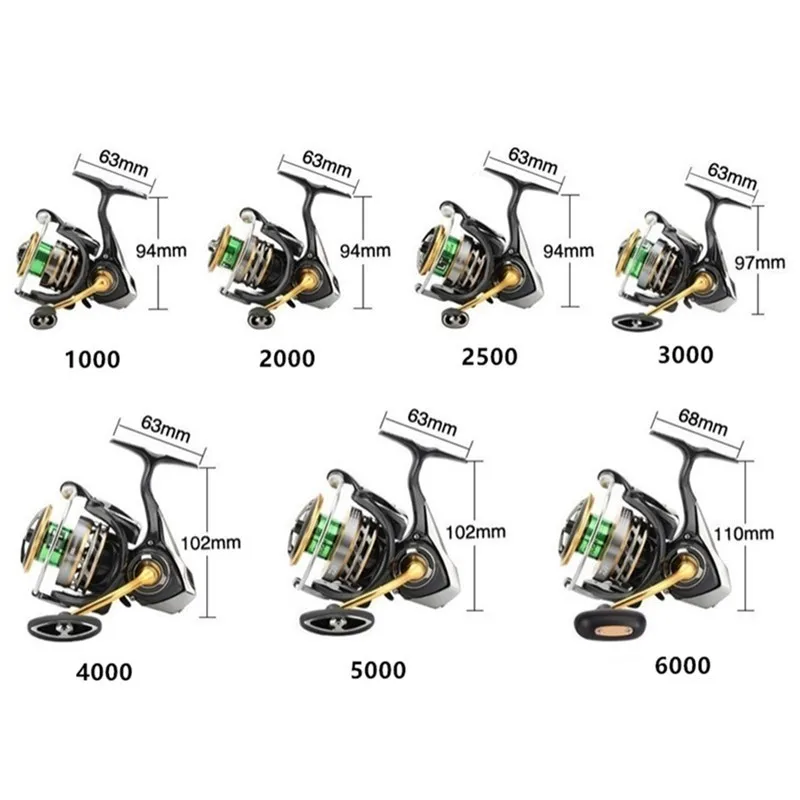 Оригинальная спиннинговая Рыболовная катушка DAIWA EXCELER LT 1000 2000 3000 5000 6000