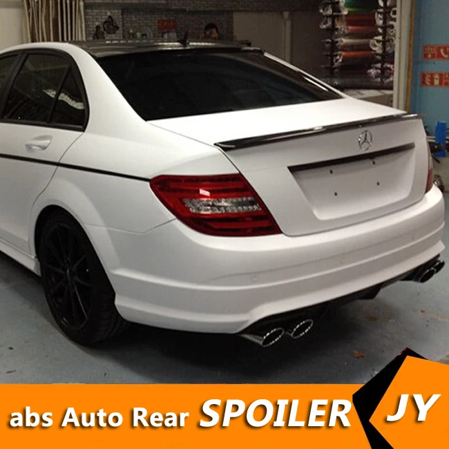 

For Mercedes Benz W204 Spoiler 2008-2014 C-class C180 C200L C63 Spoiler High Quality ABS Car Rear Wing Spoiler