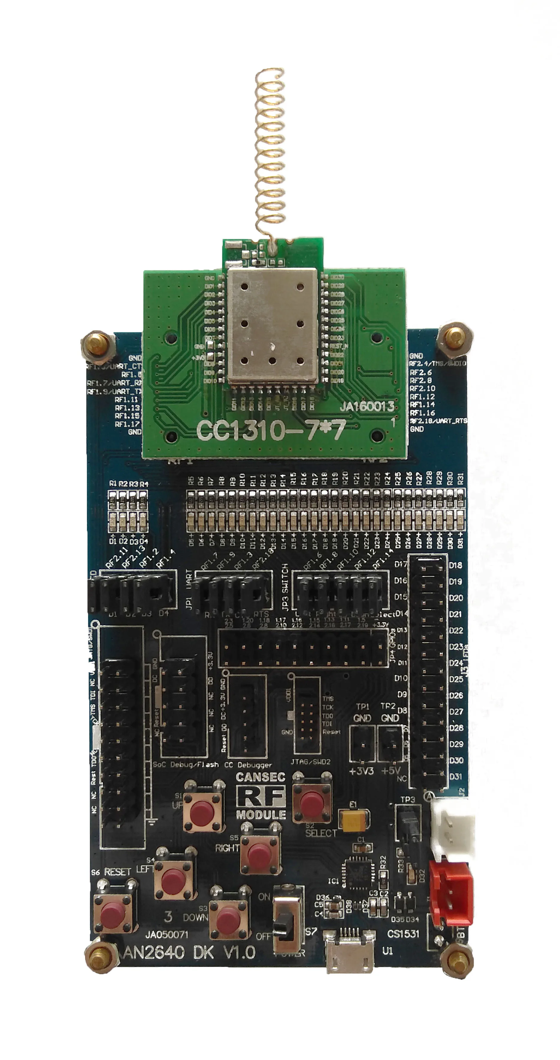 Sub-1GHz модуль Совет по развитию AN1310/AN2640 общий Совет по развитию