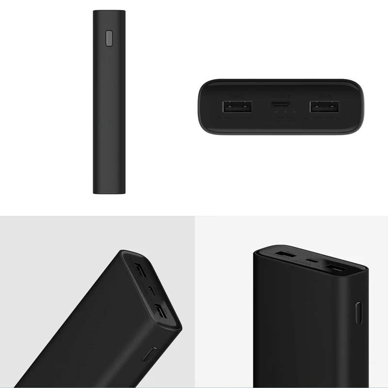 Original Xiaomi Power Bank 3 20000mAh Portable Charger Power Supply Dual USB USB-C Two-way Quick Charging Mi External Battery