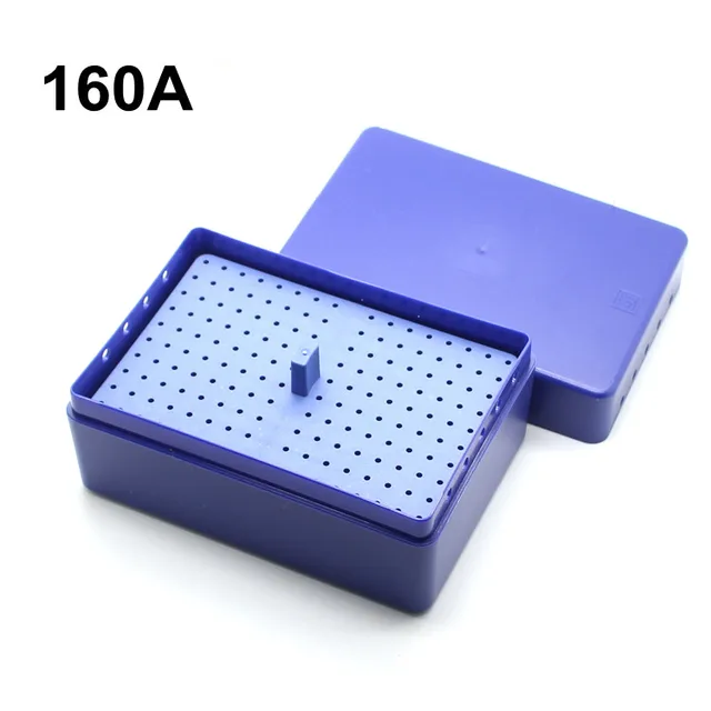 160 Holes Dental Bur Holder Stand Autoclave Dental Scaler Tips Burs Disinfection endo Box Case