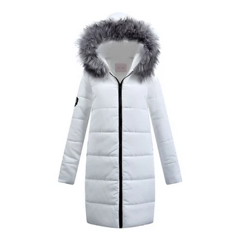 

2019 New Long Parkas Female Women Winter Coat Thick Warm Cotton Hooded Jacket Womens Outerwear Parkas for Women Winter