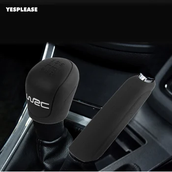 

Yesplease 2pcs Silicone Car Gear Shift Knob Cover For 9-13 Ford Focus Hand Brake Protector for Stick-shift Manual Covers Case
