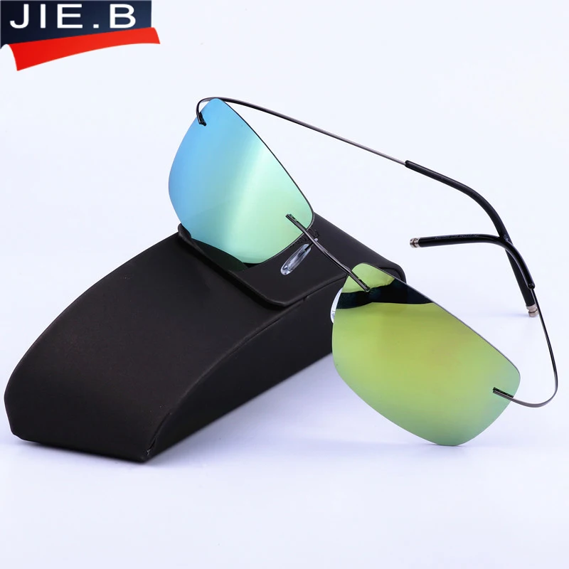 New Men's sunglasses men sun glasses Polarized lenses ultra light pure